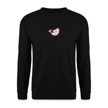 Vogel - Unisex Pullover - Schwarz - Vorne - Alina (178cm) & Michal (187cm)