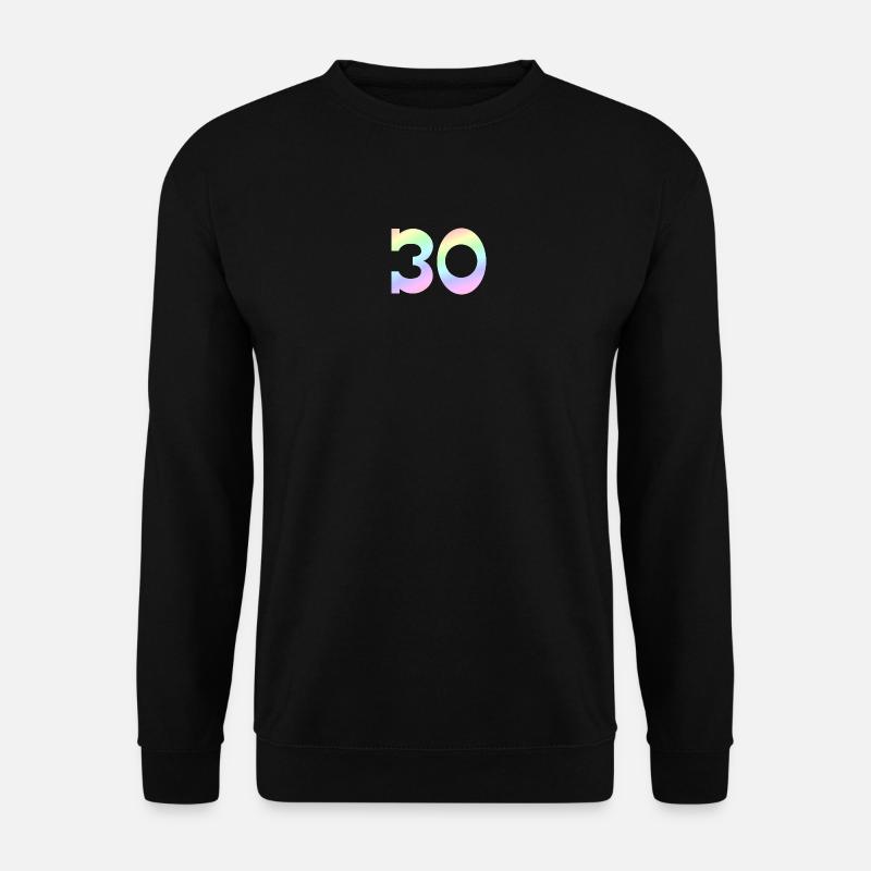 feiern, 30 pastell Verlauf - Unisex Pullover - Schwarz