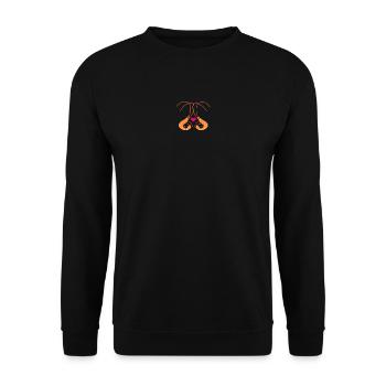 Les crevettes amoureuses - Sweat-shirt Unisexe - noir - Devant - Alina (178cm) & Michal (187cm)
