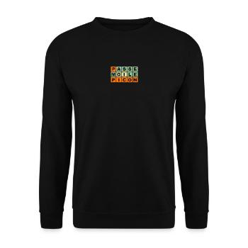 Reich mir den Picon - Unisex Pullover - Schwarz - Vorne - Alina (178cm) & Michal (187cm)