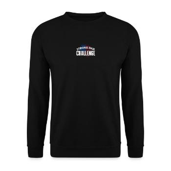 Défi de papa fort - Sweat-shirt Unisexe - noir - Devant - Alina (178cm) & Michal (187cm)