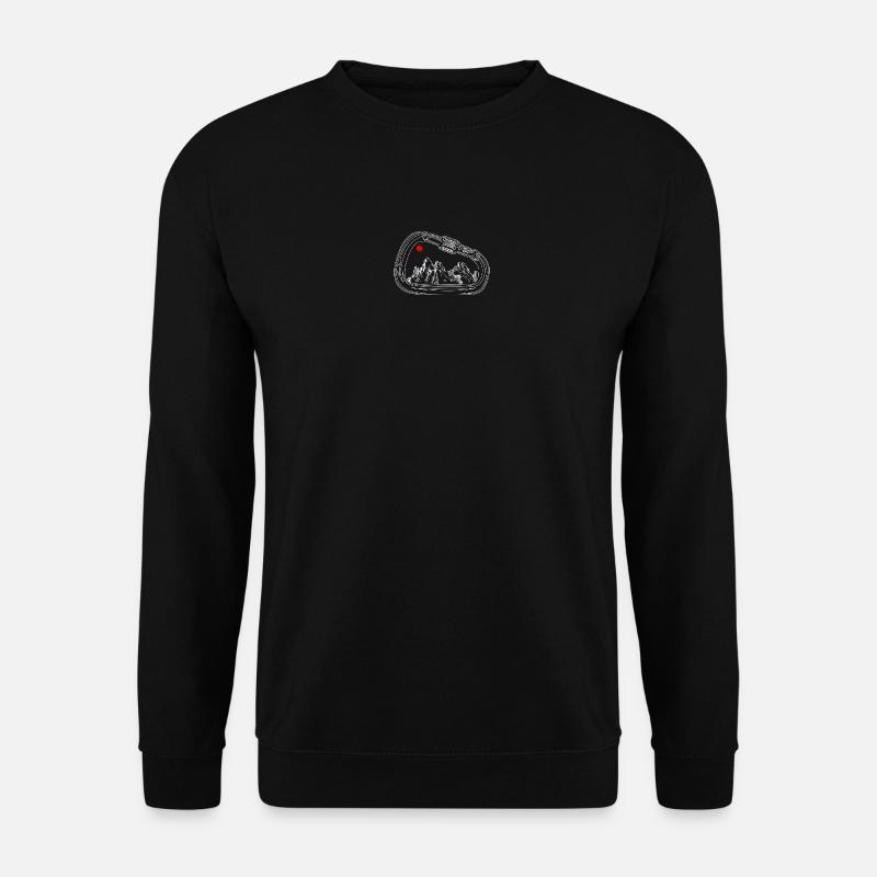 Mountain Vista in Gear Ring - Unisex Sweatshirt - black