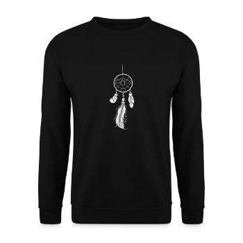 ATTRAPPE REVE 1 - Sweat-shirt Unisexe - noir - Devant - Alina (178cm) & Michal (187cm)