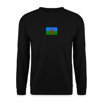 Roma flag 720x480 1 - Unisex Sweatshirt - black - Front - Alina (178cm) & Michal (187cm)