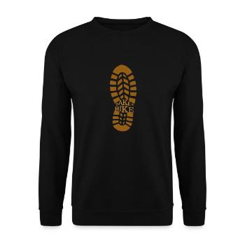 Wandern - Unisex Pullover - Schwarz - Vorne - Alina (178cm) & Michal (187cm)