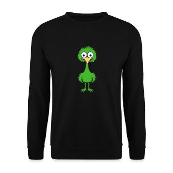 Strauß - Unisex Pullover - Schwarz - Vorne - Alina (178cm) & Michal (187cm)