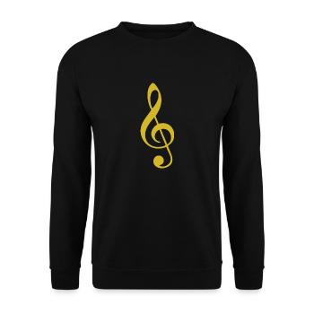 Conception unique de t-shirt clef - Sweat-shirt Unisexe - noir - Devant - Alina (178cm) & Michal (187cm)