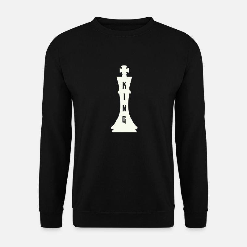 Schachfigur König - Unisex Pullover - Schwarz
