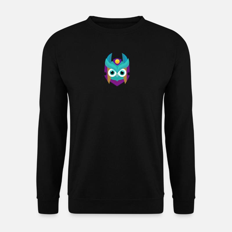 Samurai Eule - Unisex Pullover - Schwarz