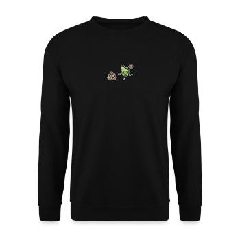 Lustige Avocado Bowling, Bowler, kegeln, Kegler - Unisex Pullover - Schwarz - Vorne - Alina (178cm) & Michal (187cm)