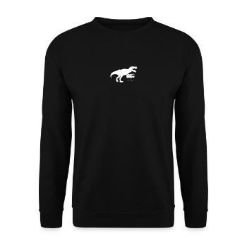 T-Rex Retro Recorder Silhouette - Sweat-shirt Unisexe - noir - Devant - Alina (178cm) & Michal (187cm)