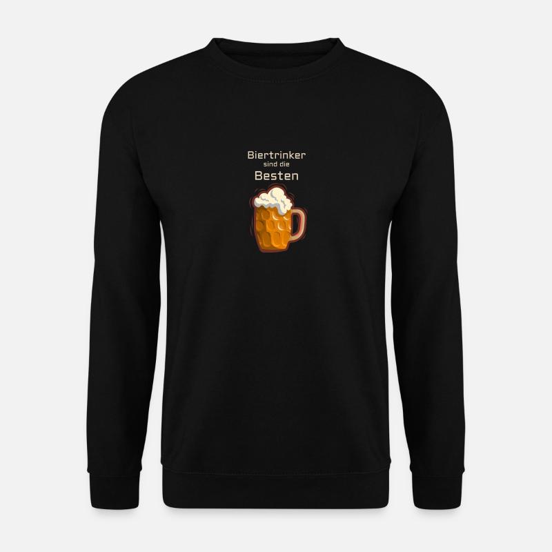 Biertrinker - Unisex Pullover - Schwarz