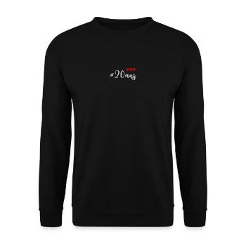 20. 20th ANNIVERSARY. 20 YEARS ANNIVERSARY. 20 YEARS. - Unisex Sweatshirt - black - Front - Alina (178cm) & Michal (187cm)