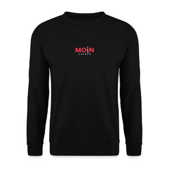 Moin Sylt, Leuchtturm Hörnum - Unisex Pullover - Schwarz - Vorne - Alina (178cm) & Michal (187cm)