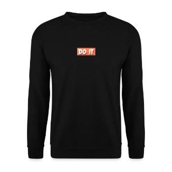 FAIS-LE! Personnalisable - Sweat-shirt Unisexe - noir - Devant - Alina (178cm) & Michal (187cm)