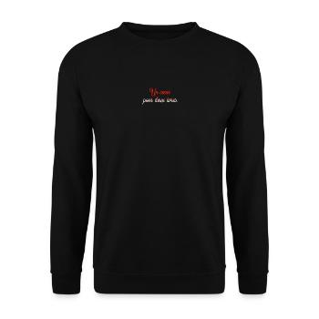 Heart for Two Molten Souls - Unisex Sweatshirt - black - Front - Alina (178cm) & Michal (187cm)
