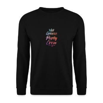 Greece Party Crew Colorful - Unisex Sweatshirt - black - Front - Alina (178cm) & Michal (187cm)