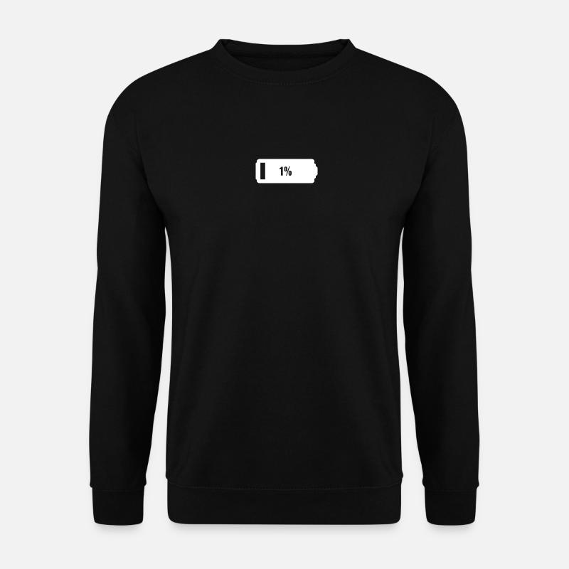 Low battery - Unisex Sweatshirt - black