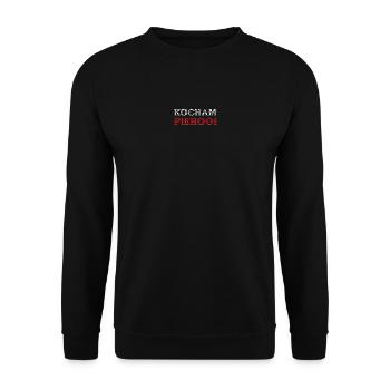 J’aime pierogies Pierogi Polska drapeau de la Pologne - Sweat-shirt Unisexe - noir - Devant - Alina (178cm) & Michal (187cm)