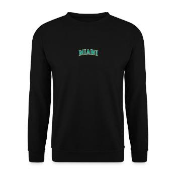 Miami - Unisex Pullover - Schwarz - Vorne - Alina (178cm) & Michal (187cm)