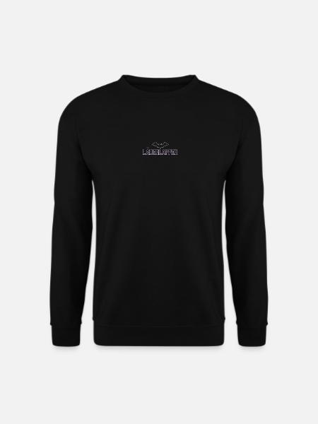 Purple Bat Neon Font Design - Unisex Sweatshirt - black