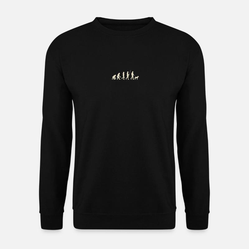 Illustration der Evolution der Menschheit - Unisex Pullover - Schwarz
