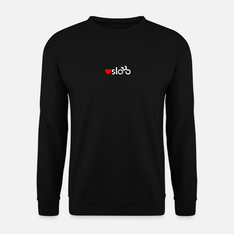 Oslo bicycle love sticker (white) - Unisex Sweatshirt - black