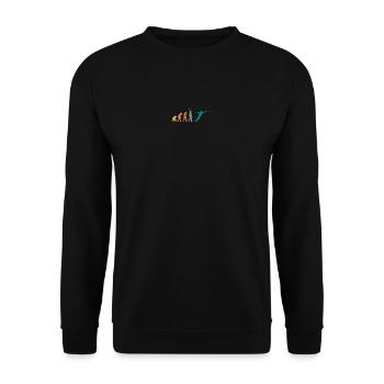 Evolution Retro Fechten - Unisex Pullover - Schwarz - Vorne - Alina (178cm) & Michal (187cm)