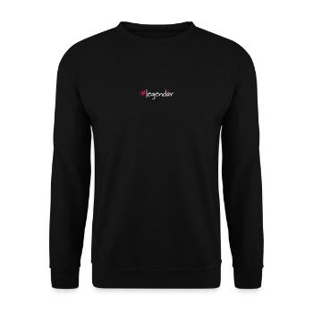 #legendär - Unisex Pullover - Schwarz - Vorne - Alina (178cm) & Michal (187cm)