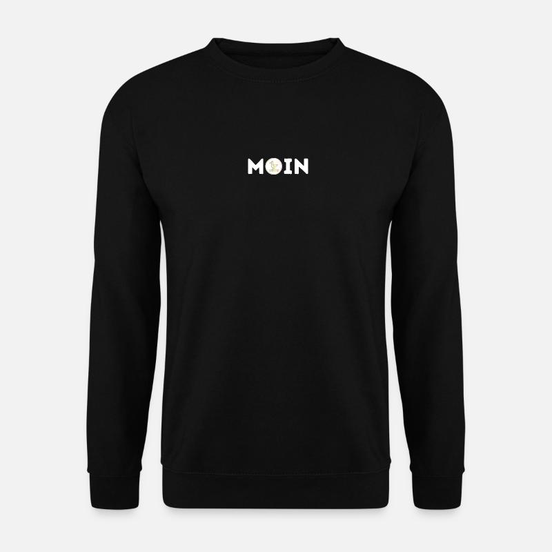 Moin mit Möwe S/W - Unisex Pullover - Schwarz