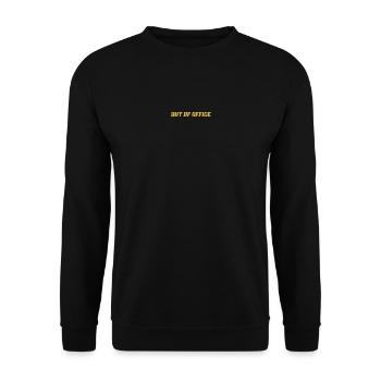 out of office - Unisex Sweatshirt - black - Front - Alina (178cm) & Michal (187cm)