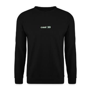 geburtstagsshirts, cool 30, für damen - Unisex Pullover - Schwarz - Vorne - Alina (178cm) & Michal (187cm)