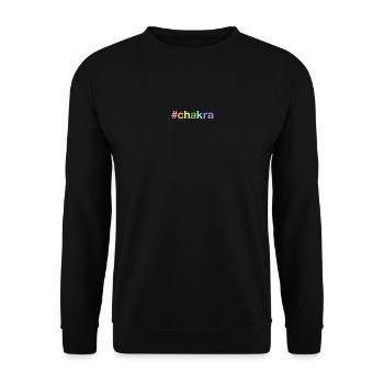 CHAKRA Hashtag - Unisex Pullover - Schwarz - Vorne - Alina (178cm) & Michal (187cm)