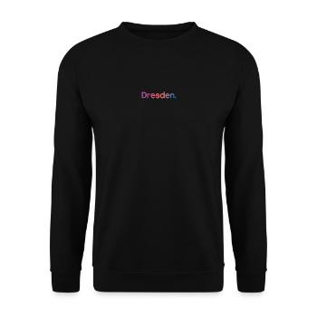 Dresden Typography Colors City Icon Logo icon - Unisex Sweatshirt - black - Front - Alina (178cm) & Michal (187cm)
