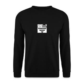 Coeur de Breizh - Sweat-shirt Unisexe - noir - Devant - Alina (178cm) & Michal (187cm)