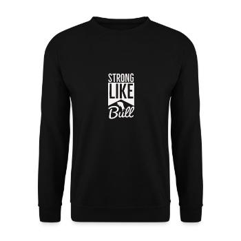 Strong Like Bull - Training Routine - Unisex Sweatshirt - black - Front - Alina (178cm) & Michal (187cm)