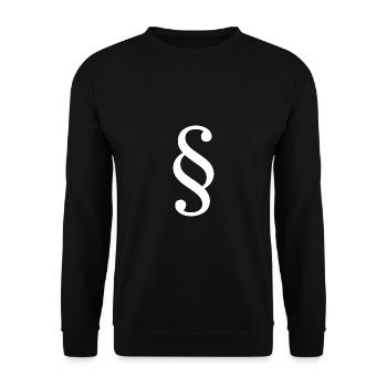 Droit Avocat Paragraphe Avocat Cour Droit - Sweat-shirt Unisexe - noir - Devant - Alina (178cm) & Michal (187cm)
