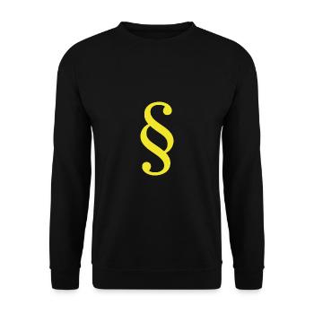 Droit Avocat Paragraphe Avocat Cour Droit - Sweat-shirt Unisexe - noir - Devant - Alina (178cm) & Michal (187cm)