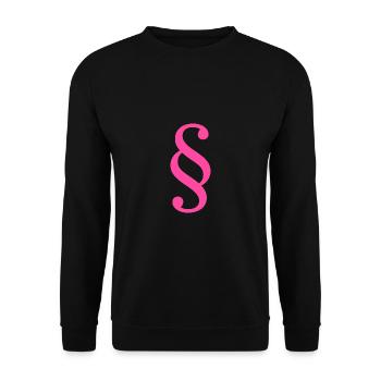 Droit Avocat Paragraphe Avocat Cour Droit - Sweat-shirt Unisexe - noir - Devant - Alina (178cm) & Michal (187cm)