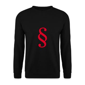 Droit Avocat Paragraphe Avocat Cour Droit - Sweat-shirt Unisexe - noir - Devant - Alina (178cm) & Michal (187cm)