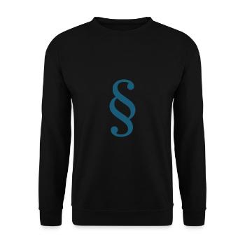 Droit Avocat Paragraphe Avocat Cour Droit - Sweat-shirt Unisexe - noir - Devant - Alina (178cm) & Michal (187cm)
