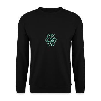 Geburtstag 79 - Unisex Pullover - Schwarz - Vorne - Alina (178cm) & Michal (187cm)