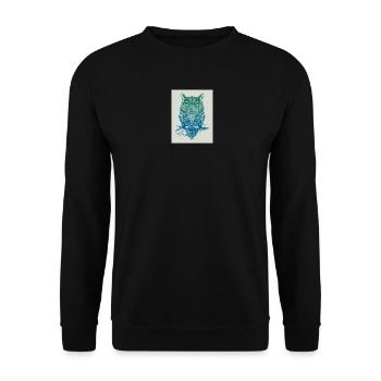 GoVoR_EULE - Unisex Sweatshirt - black - Front - Alina (178cm) & Michal (187cm)