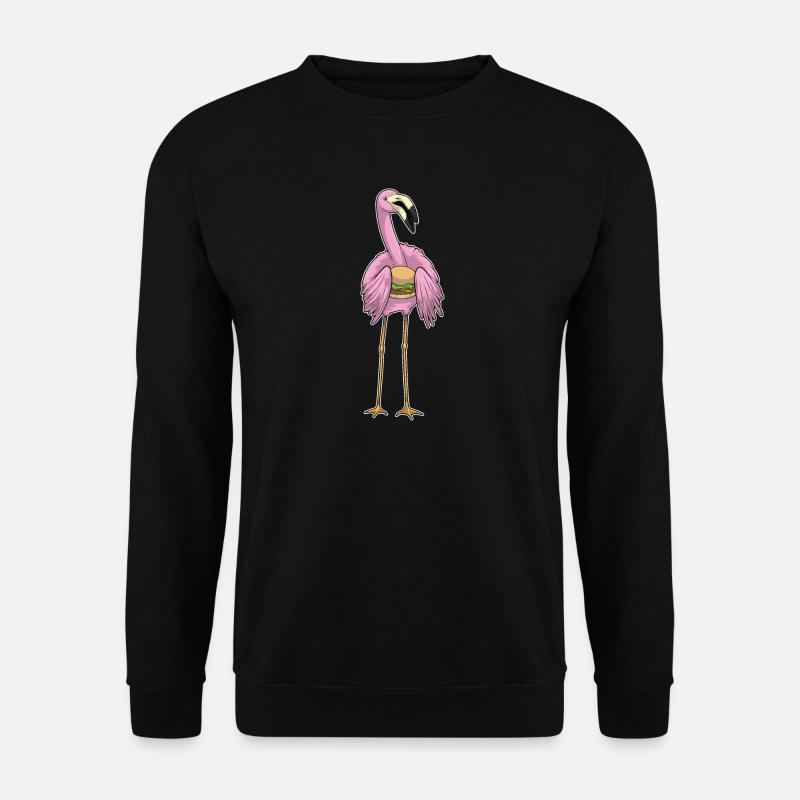 Flamingo Cheeseburger - Unisex Sweatshirt - black
