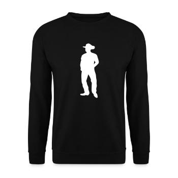 Line Dance - Country Music - Western - Unisex Pullover - Schwarz - Vorne - Alina (178cm) & Michal (187cm)
