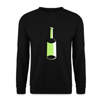 Bottle empty - Unisex Sweatshirt - black - Front - Alina (178cm) & Michal (187cm)