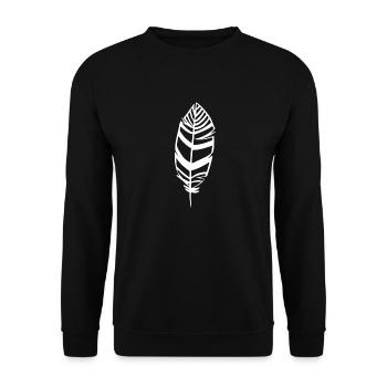 Free Spirit Feder Indianer Spiritualität Glaube - Unisex Pullover - Schwarz - Vorne - Alina (178cm) & Michal (187cm)