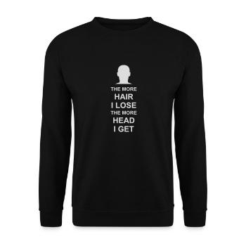 J’ai plus de tête - Sweat-shirt Unisexe - noir - Devant - Alina (178cm) & Michal (187cm)
