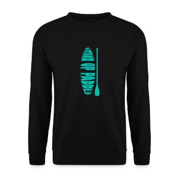 SUP Stand Up Paddle | Summer Vacation Sunset - Unisex Sweatshirt - black - Front - Alina (178cm) & Michal (187cm)
