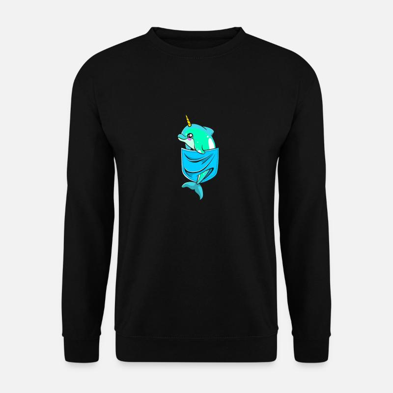 Narwhal - Unisex Sweatshirt - black